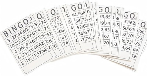 Carte bingo gioco - bingo, 60