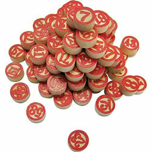 Numeri legno per tombola - in,