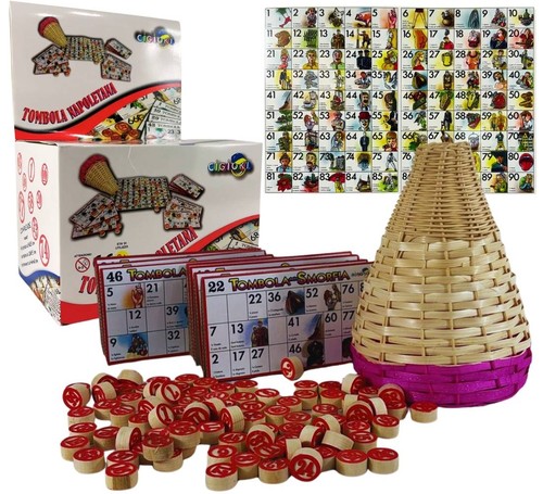 Tombola napoletana set cestino - tombola,